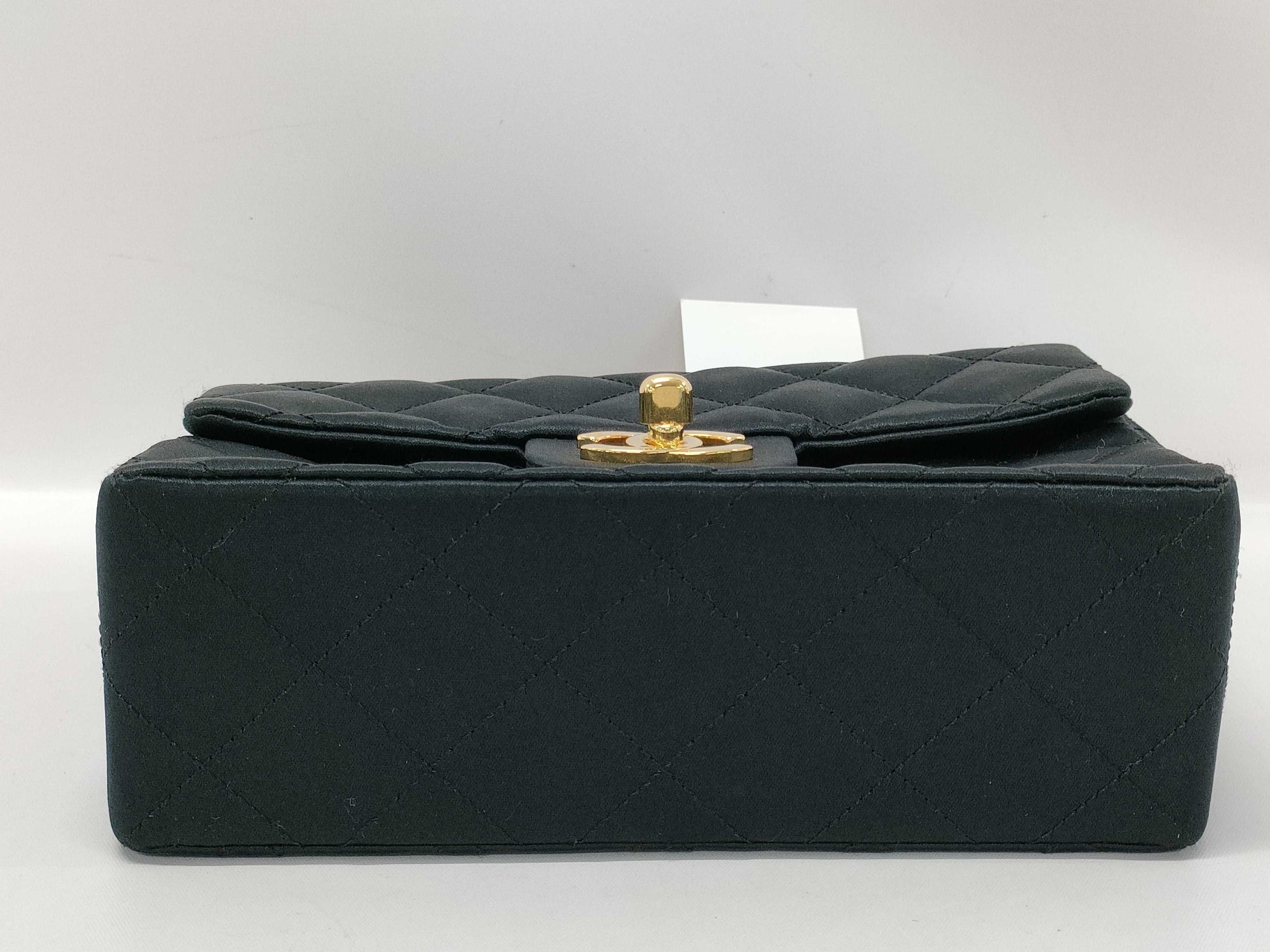 CHANEL Mini Matelasse Vintage Satin Shoulder Bag