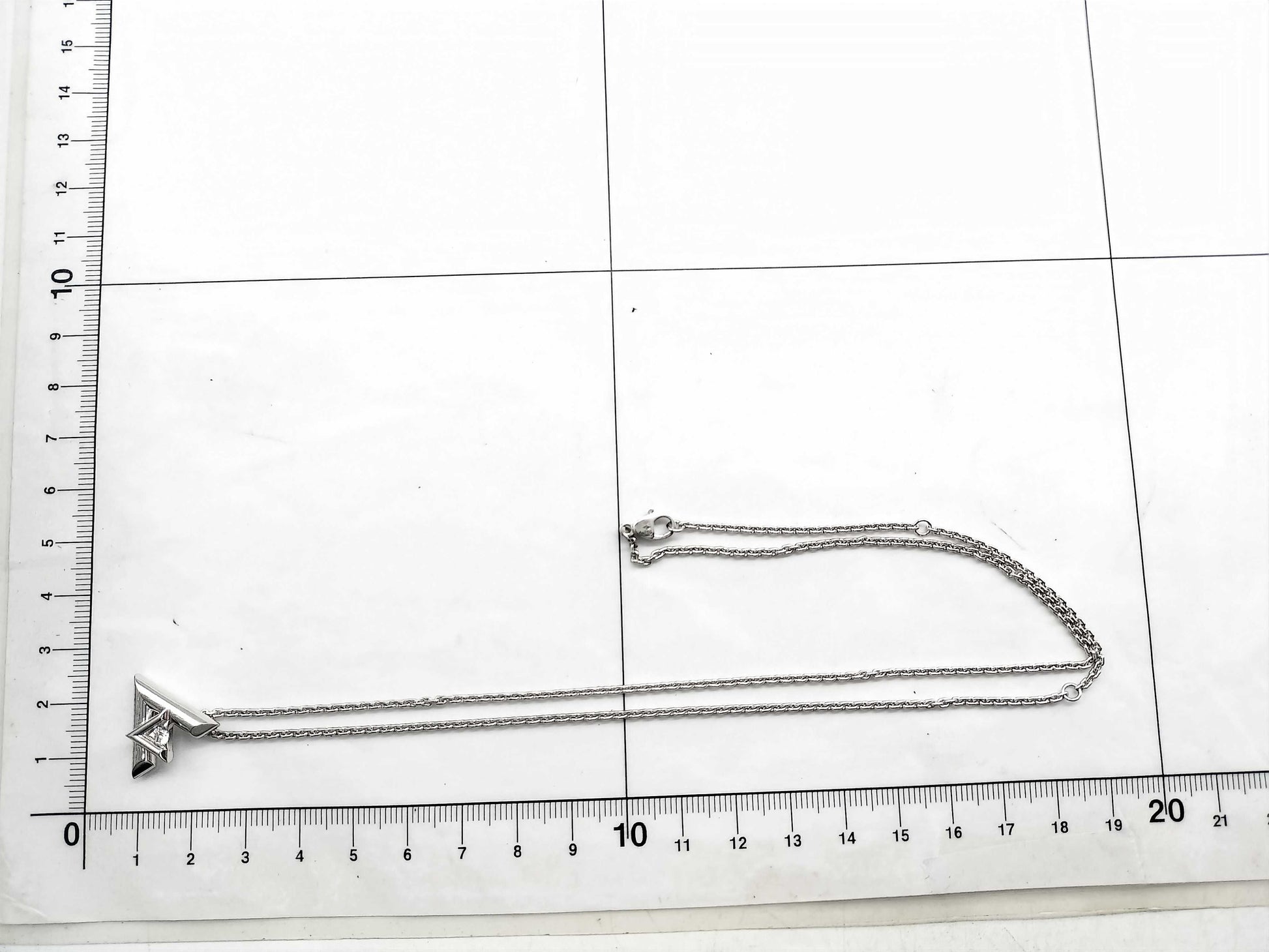 LOUIS VUITTON Volt One 1PD WG Au750 17.5g Necklace 
