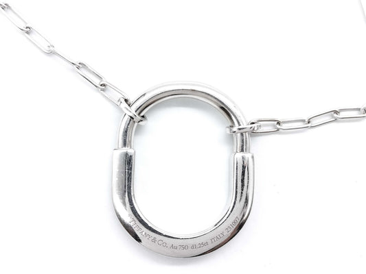 Tiffany & Co. Rock D1.25ct WG Au750 17.4g Necklace 
