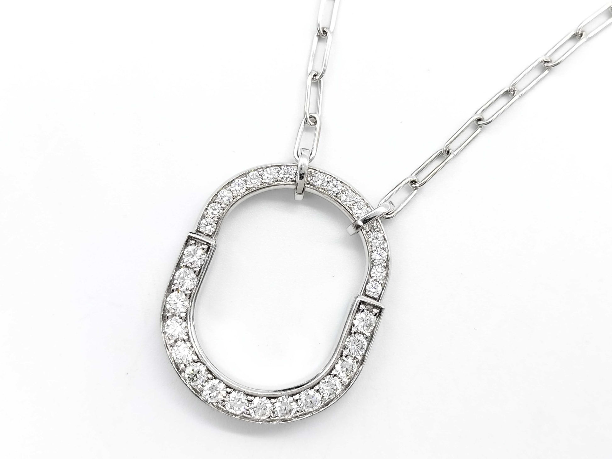 Tiffany & Co. Rock D1.25ct WG Au750 17.4g Necklace 