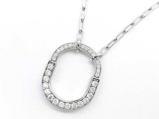 Tiffany & Co. Rock D1.25ct WG Au750 17.4g Necklace 