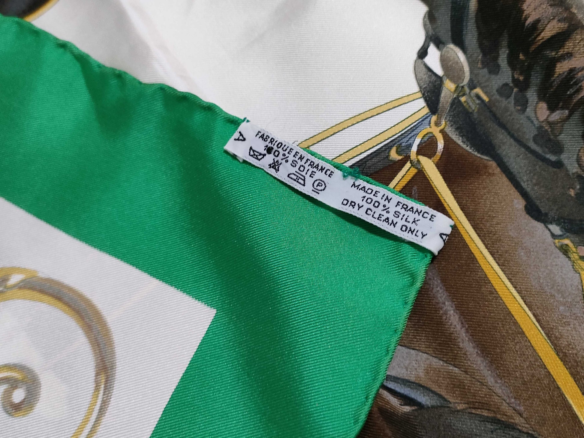 HERMES Carré 90 ATTELAGE EN ARBALETE Scarf
