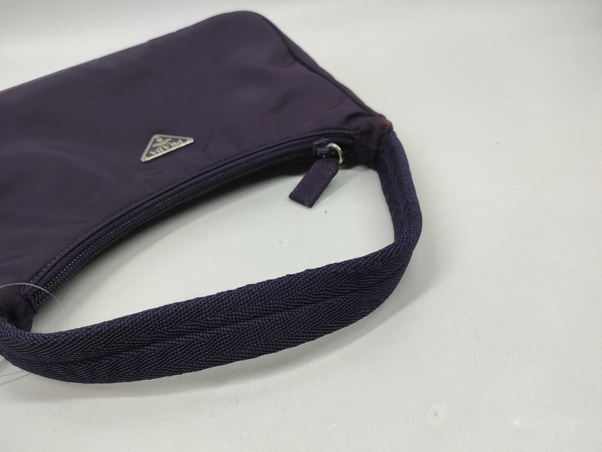 PRADA nylon pouch purple pouch