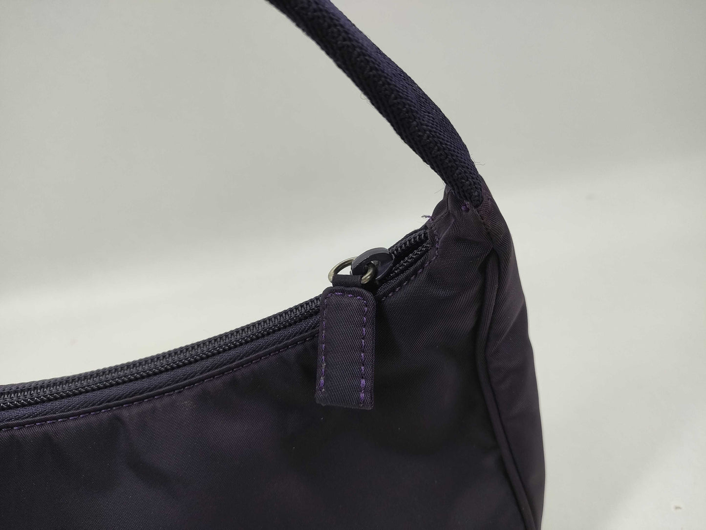PRADA nylon pouch purple pouch
