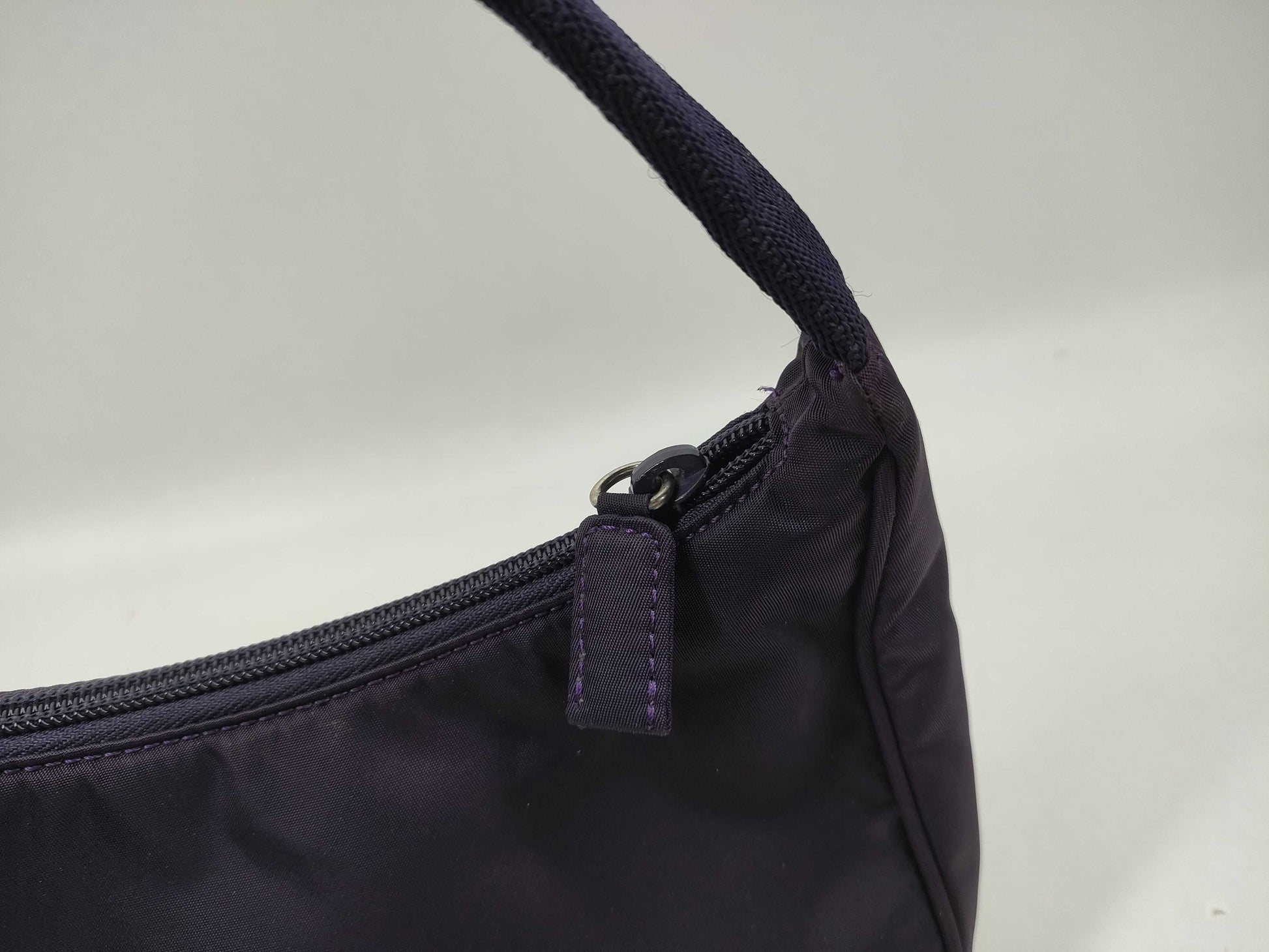 PRADA nylon pouch purple pouch