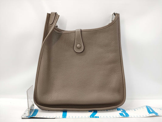 HERMES Evelyn I PM □* Stamped Silver Hardware Shoulder Bag