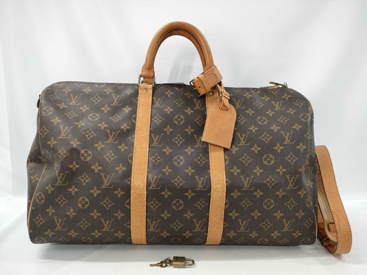 LOUIS VUITTON Monogram M41418 Keepall Bandouliere 45/884 Boston Bag
