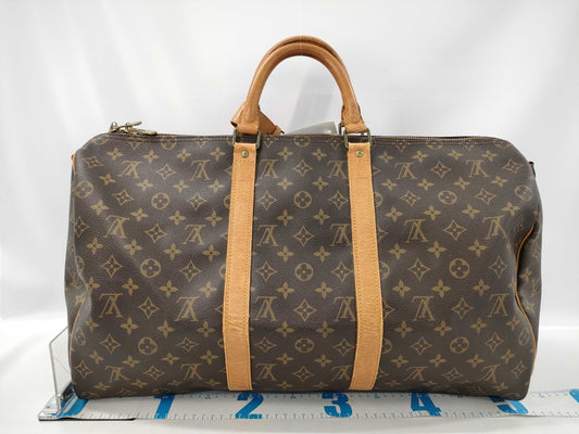 LOUIS VUITTON Monogram M41418 Keepall Bandouliere 45/884 Boston Bag