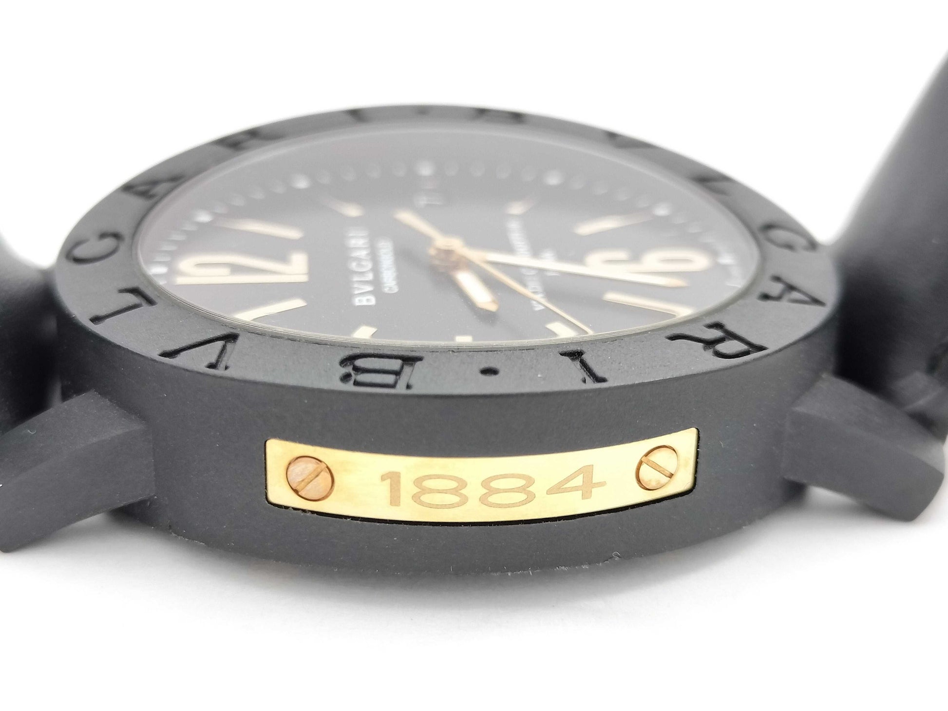 BVLGARI BB40CL 1884 L35078 Black Dial Automatic Men's Watch