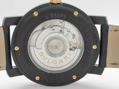 BVLGARI BB40CL 1884 L35078 Black Dial Automatic Men's Watch