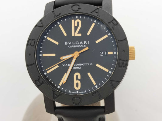 BVLGARI BB40CL 1884 L35078 Black Dial Automatic Men's Watch