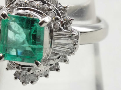 E1.15ct D0.85ct PT900 11.7g Ring 