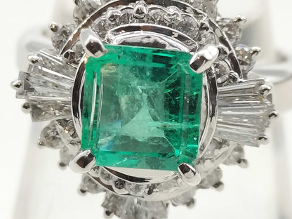 E1.15ct D0.85ct PT900 11.7g Ring 