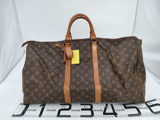 LOUIS VUITTON Monogram Keepall Bandouliere/No Band Boston Bag