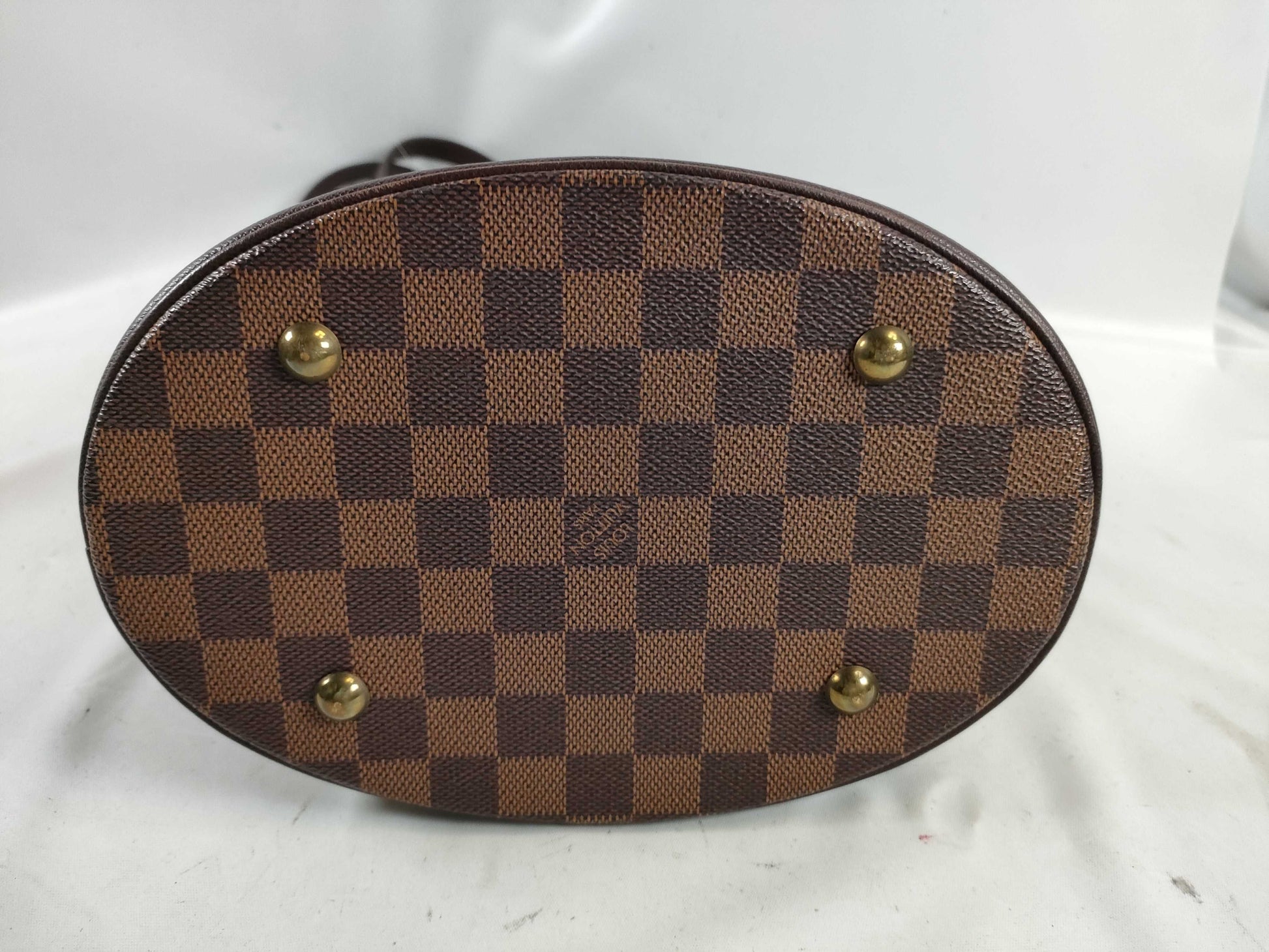 LOUIS VUITTON N42240 Damier Bucket PM Tote Bag with Pouch