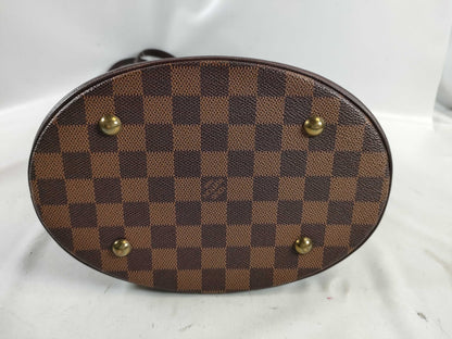 LOUIS VUITTON N42240 Damier Bucket PM Tote Bag with Pouch