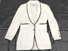 CHANEL White x Black Coco Button P95 Size 40 Jacket