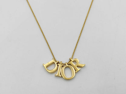Dior logo necklace necklace