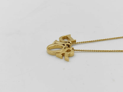 Dior logo necklace necklace