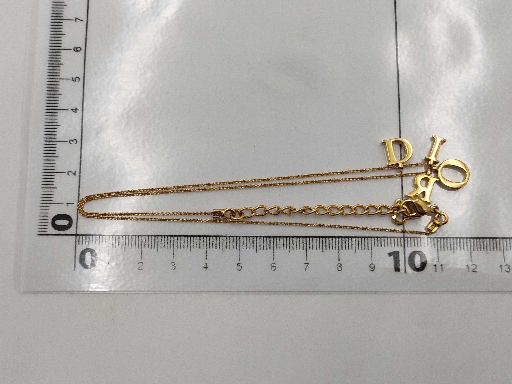 Dior logo necklace necklace