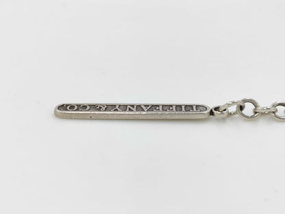 Tiffany & Co. Logo Bar Plate Keychain 14.5g Charm