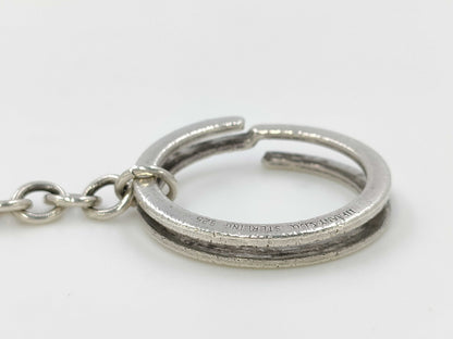 Tiffany & Co. Logo Bar Plate Keychain 14.5g Charm