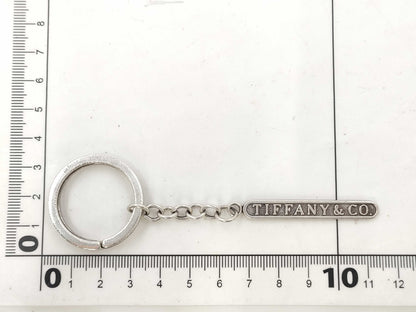 Tiffany & Co. Logo Bar Plate Keychain 14.5g Charm