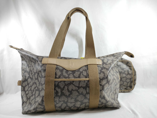 Yves Saint Laurent Boston Bag, PVC with Pouch, Vintage Boston Bag
