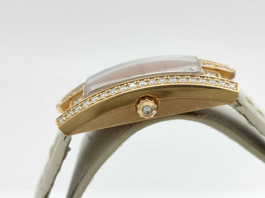 HARRY WINSTON Avenue C Mini 332LQR 051827 361 Shell Dial Quartz 18K Gold Women's Watch