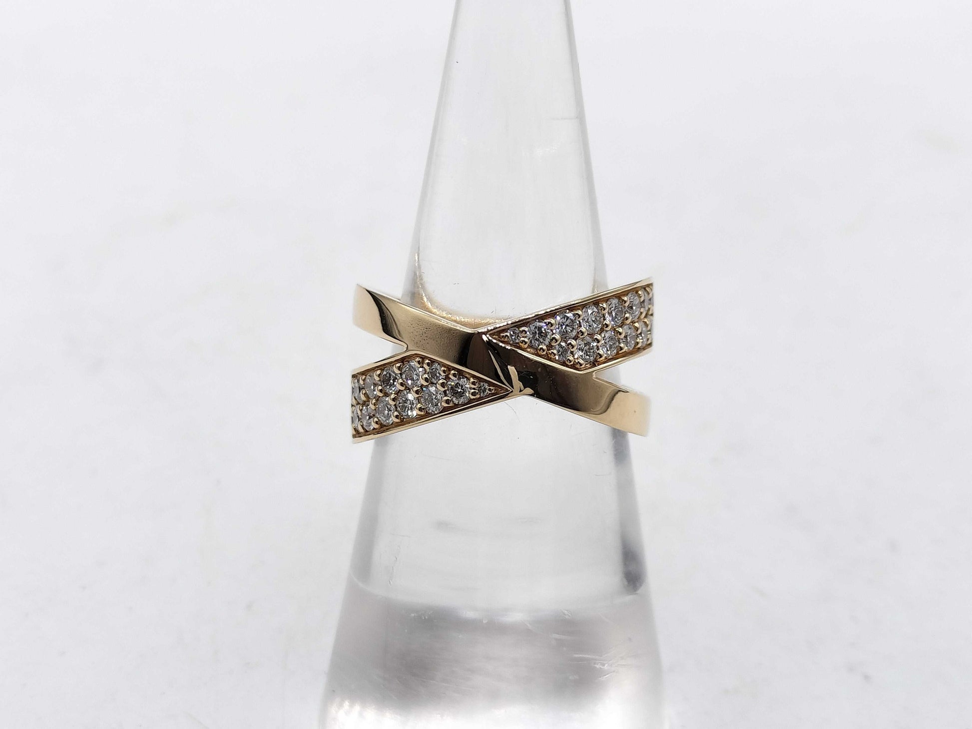 Tiffany & Co. X Wide Ring, D0.51ct, PG, Au750, 9.7g, Ring 