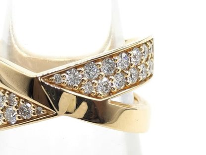 Tiffany & Co. X Wide Ring, D0.51ct, PG, Au750, 9.7g, Ring 