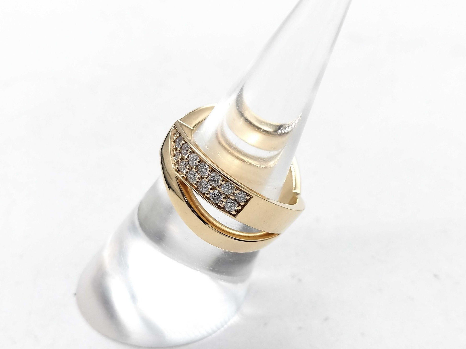 Tiffany & Co. X Wide Ring, D0.51ct, PG, Au750, 9.7g, Ring 