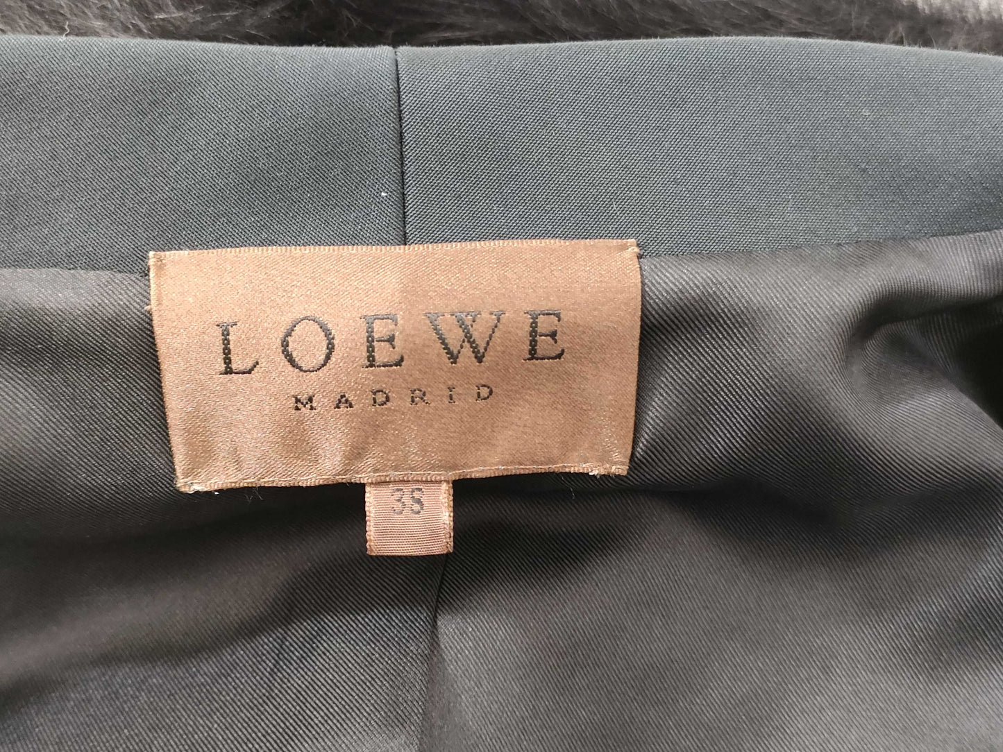 LOEWE Fur Layered Coat/Vest Coat