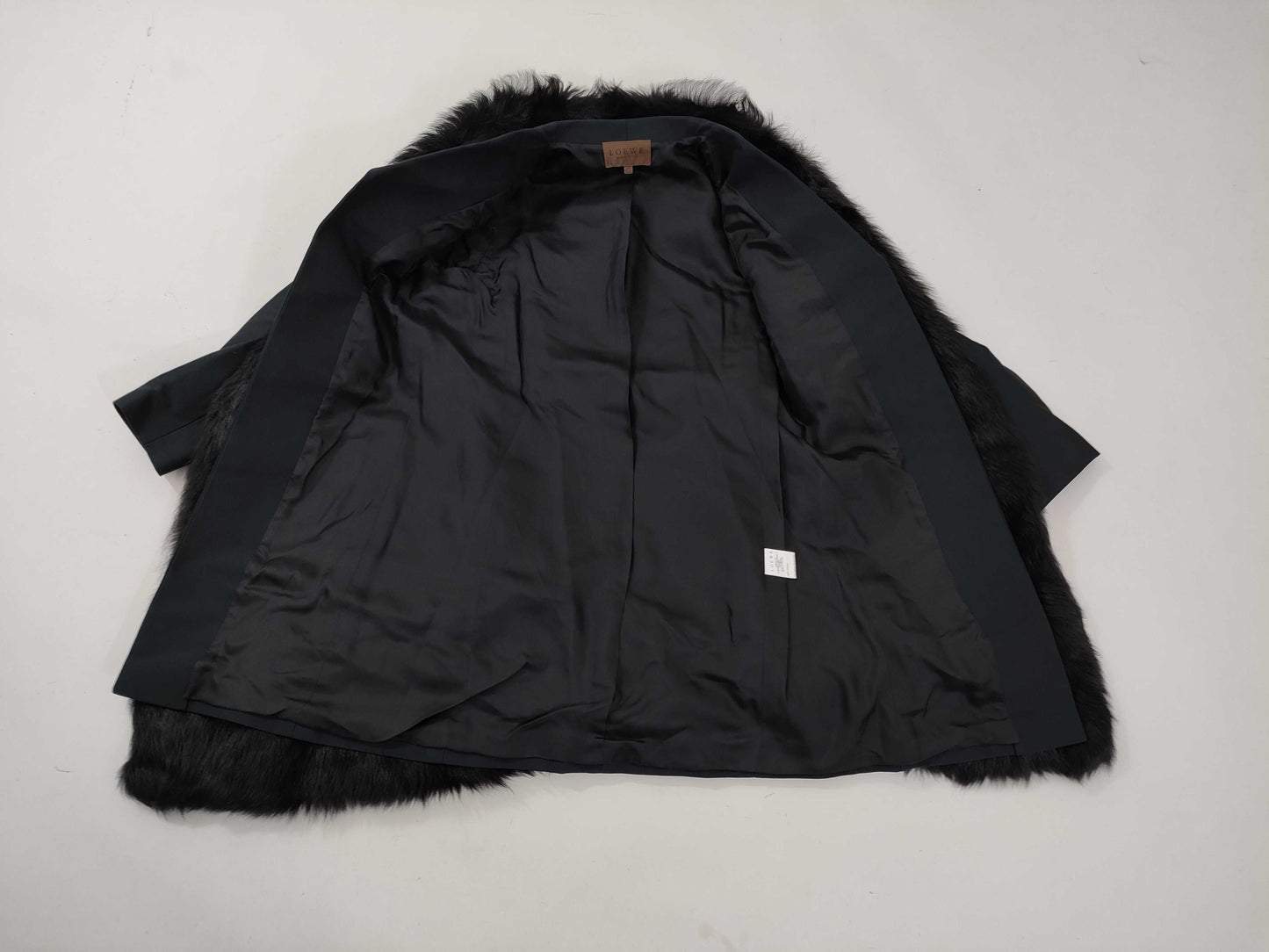 LOEWE Fur Layered Coat/Vest Coat