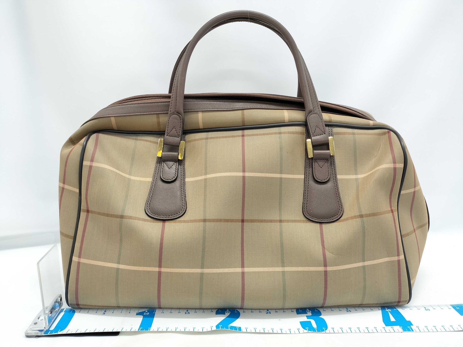 BURBERRY Nova Check Boston Bag