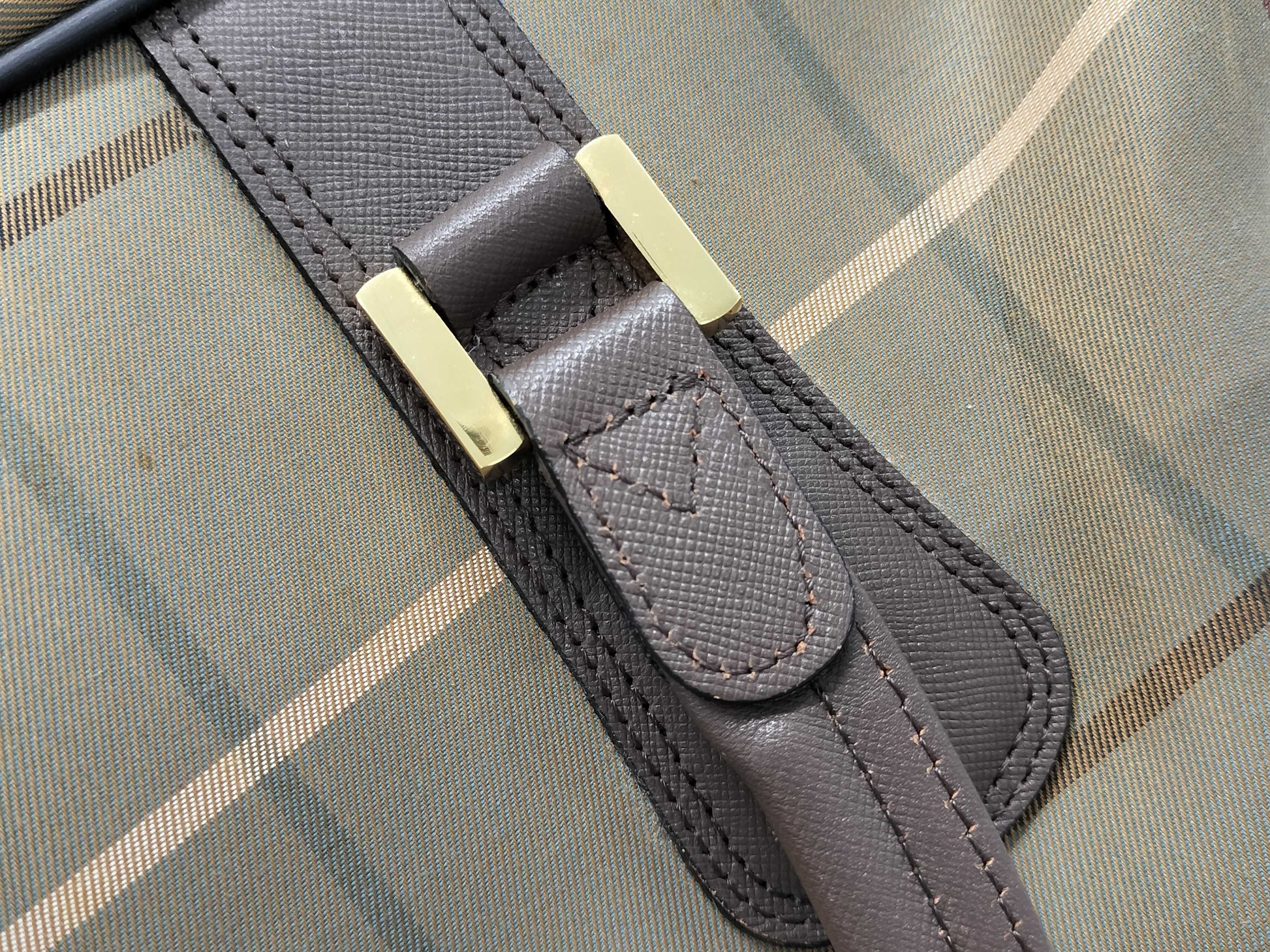BURBERRY Nova Check Boston Bag