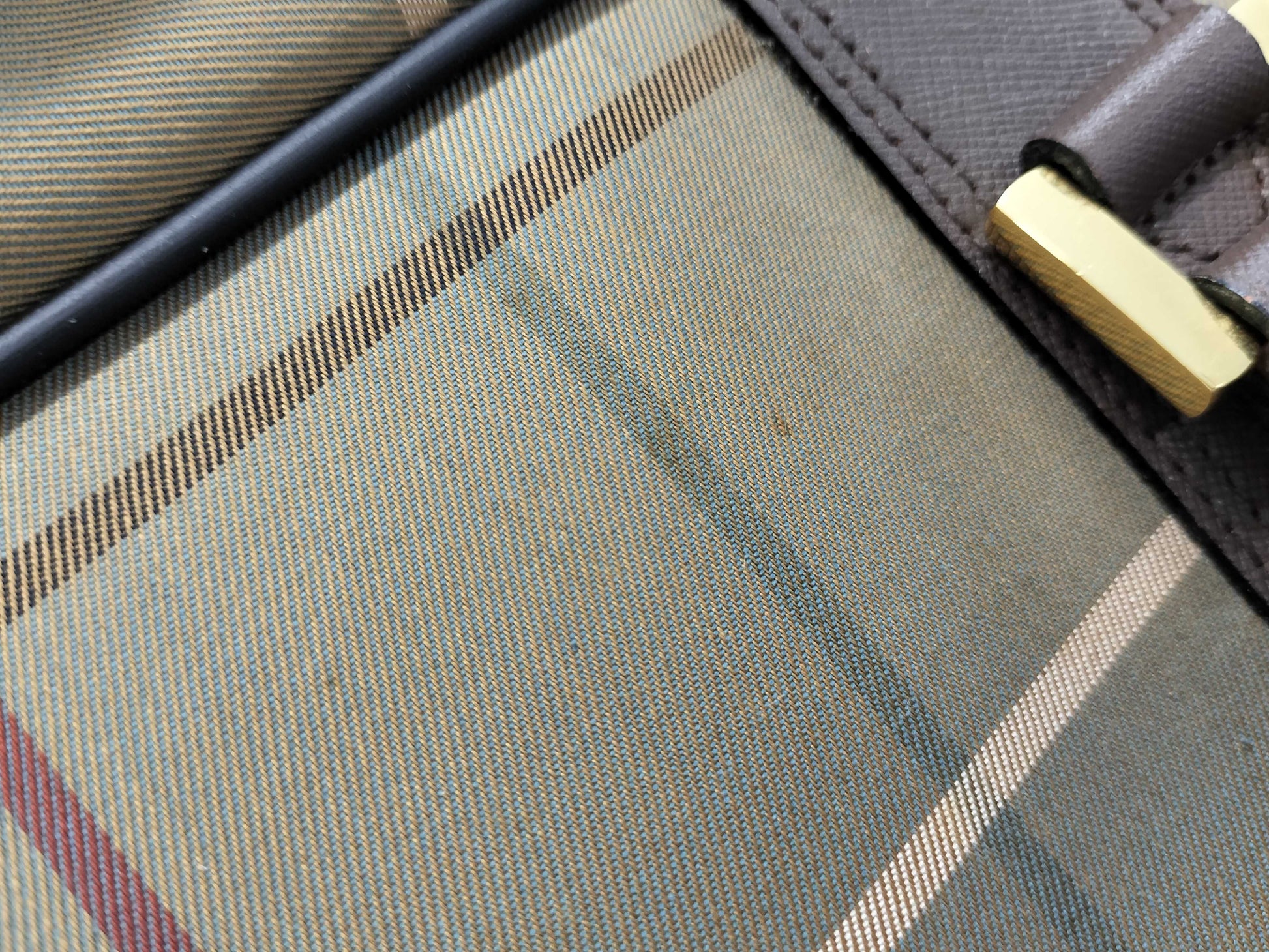 BURBERRY Nova Check Boston Bag