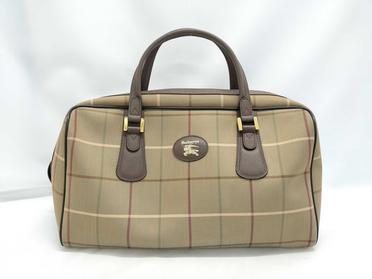 BURBERRY Nova Check Boston Bag