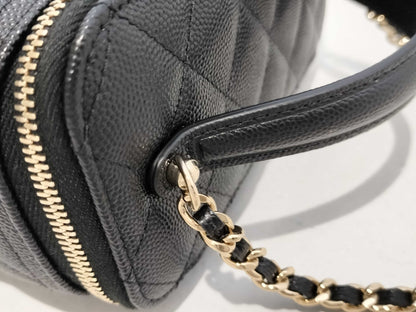 CHANEL Caviar Skin ap4404 Vanity Shoulder Bag