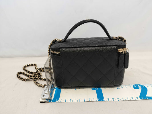 CHANEL Caviar Skin ap4404 Vanity Shoulder Bag