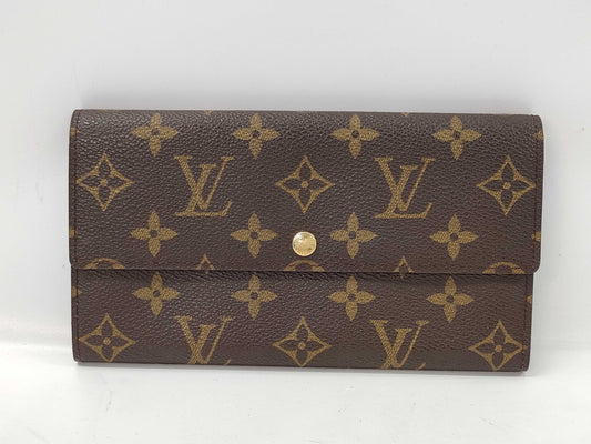 LOUIS VUITTON Monogram Old Portefeuille Sarah Wallet