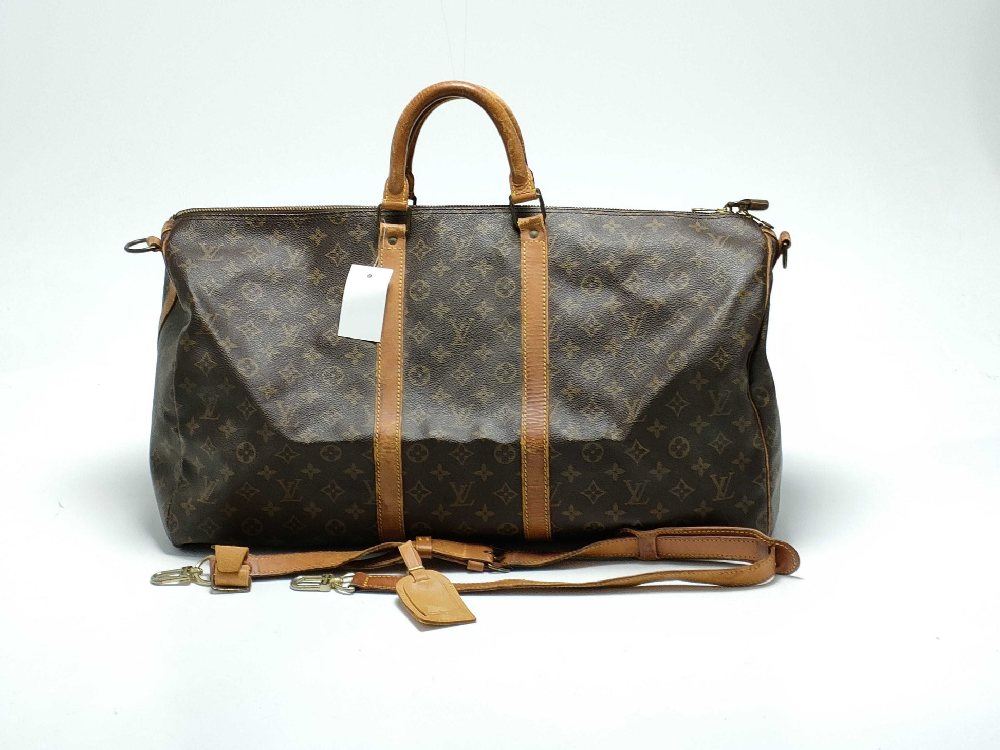 LOUIS VUITTON Monogram M41414 Keepall Bandouliere 55 Boston Bag