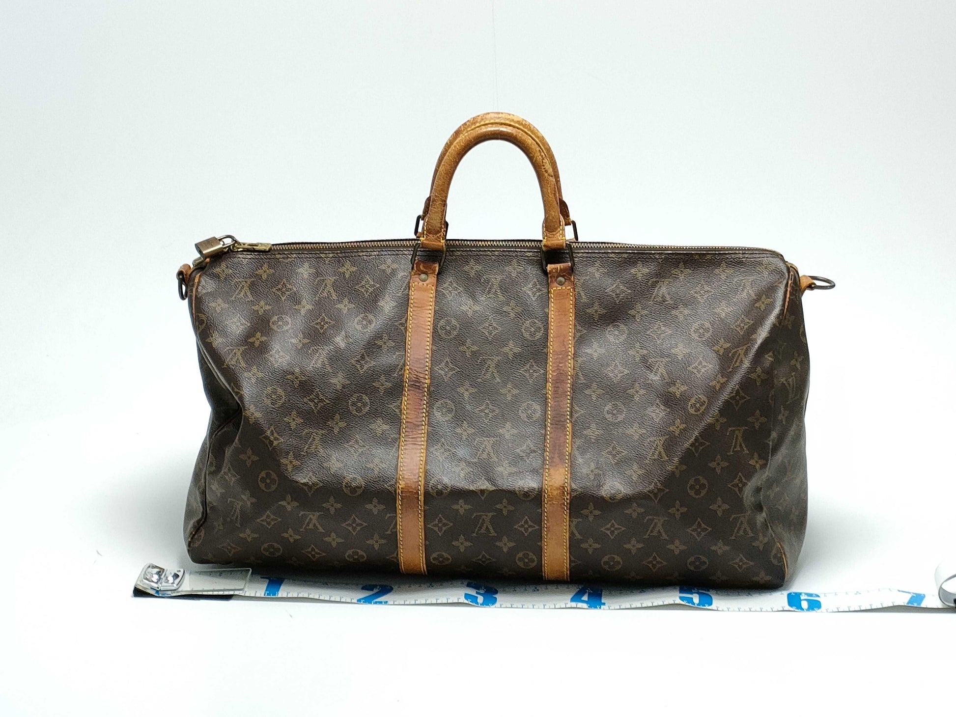 LOUIS VUITTON Monogram M41414 Keepall Bandouliere 55 Boston Bag