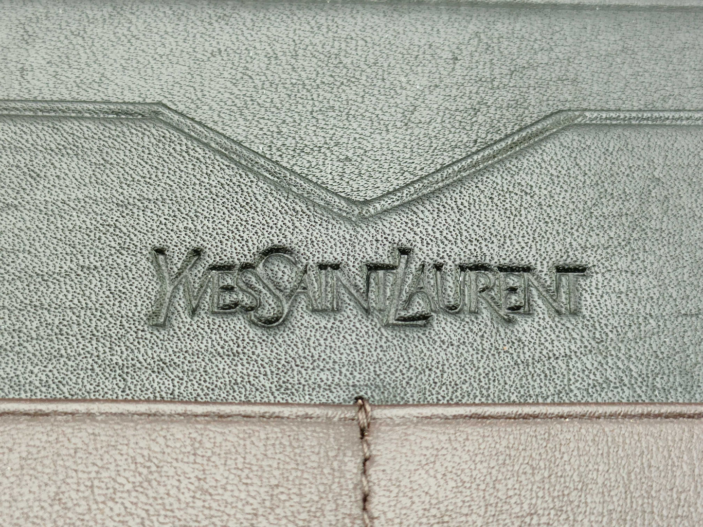 Yves Saint Laurent Long Wallet YSL Brown Leather Wallet