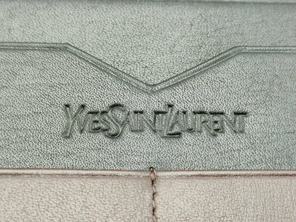 Yves Saint Laurent Long Wallet YSL Brown Leather Wallet