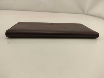 Yves Saint Laurent Long Wallet YSL Brown Leather Wallet