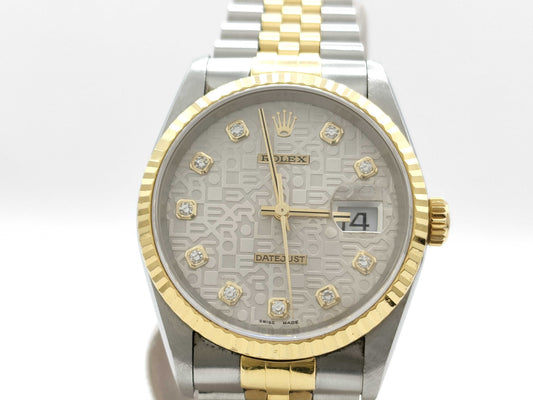 ROLEX 16233G U574920 Silver Horicon Boys' Watch