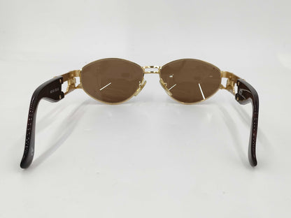  VERSACE Medusa Vintage MOD.S75 Black x Gold Sunglasses