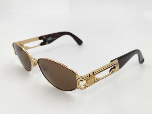  VERSACE Medusa Vintage MOD.S75 Black x Gold Sunglasses