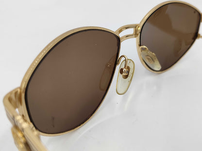  VERSACE Medusa Vintage MOD.S75 Black x Gold Sunglasses